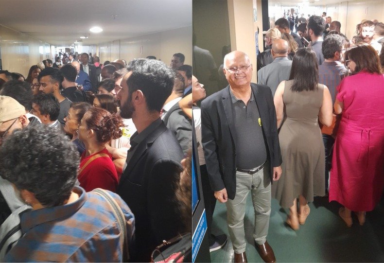 Diretores do SINDISERF-RJ e da CESP Nacional participam da Audiência Pública do GT, da Reforma Administrativa com a presença da ministra do MGI, Esther Dweck, em Brasília