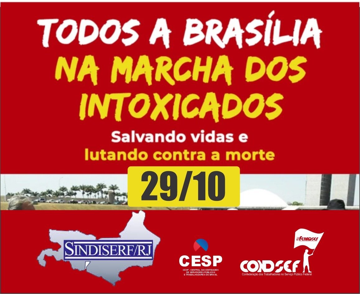 ✊ SINDISERF-RJ organiza caravana para Brasília: Marcha dos Intoxicados exige justiça e reparação histórica e Marcha dos Servidores contra a Reforma Administrativa