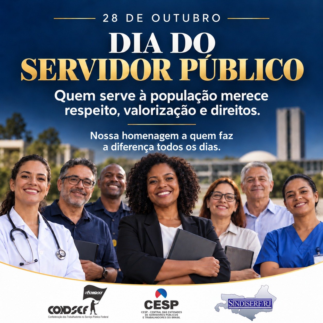 💙 28 de outubro — Dia do Servidor Público